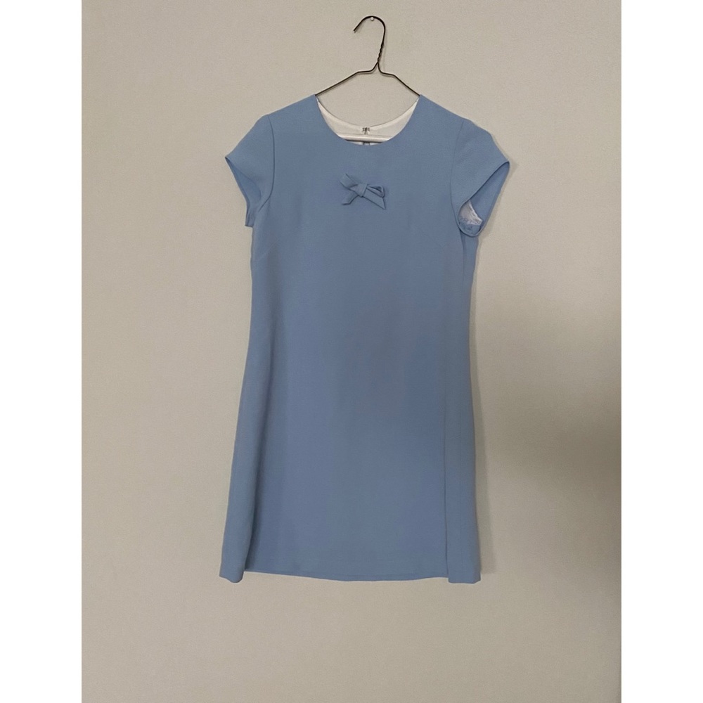 Love Moschino Size S Baby Blue Bow Dress